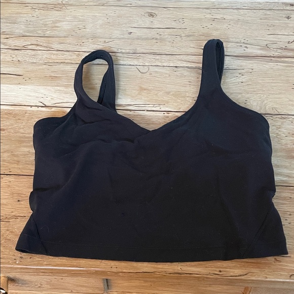 Black lulu align Cropped Tank Top - Picture 1 of 3